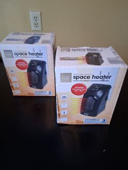 Easy Home Wall Outlet Ceramic Space Heater – Lot of 2