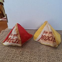 PAIR OF MOXIE CLOTH SODA JERK HATS/BEANIES 