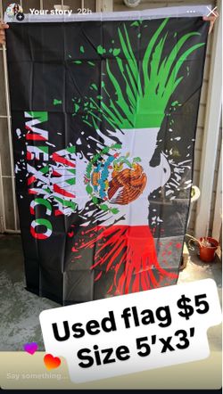 Mexico flag size 5’x3’