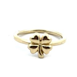 Woman’s Ladies 10k Yellow Gold 4 Leaf Clover Lucky Ring Size 6 GP3112700