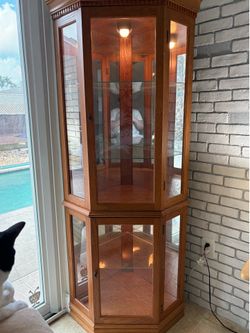 Corner Curio Cabinet.