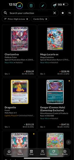 Pokemon card singles
