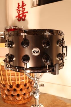 DW 8”x14” Collector’s Series Satin Black Brass Snare Drum - New With Tags