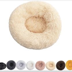 2XL Mr Fluffy Friend - The Original Calming Pet Bed, Warm Plush Donut Dog Bed, Washable 