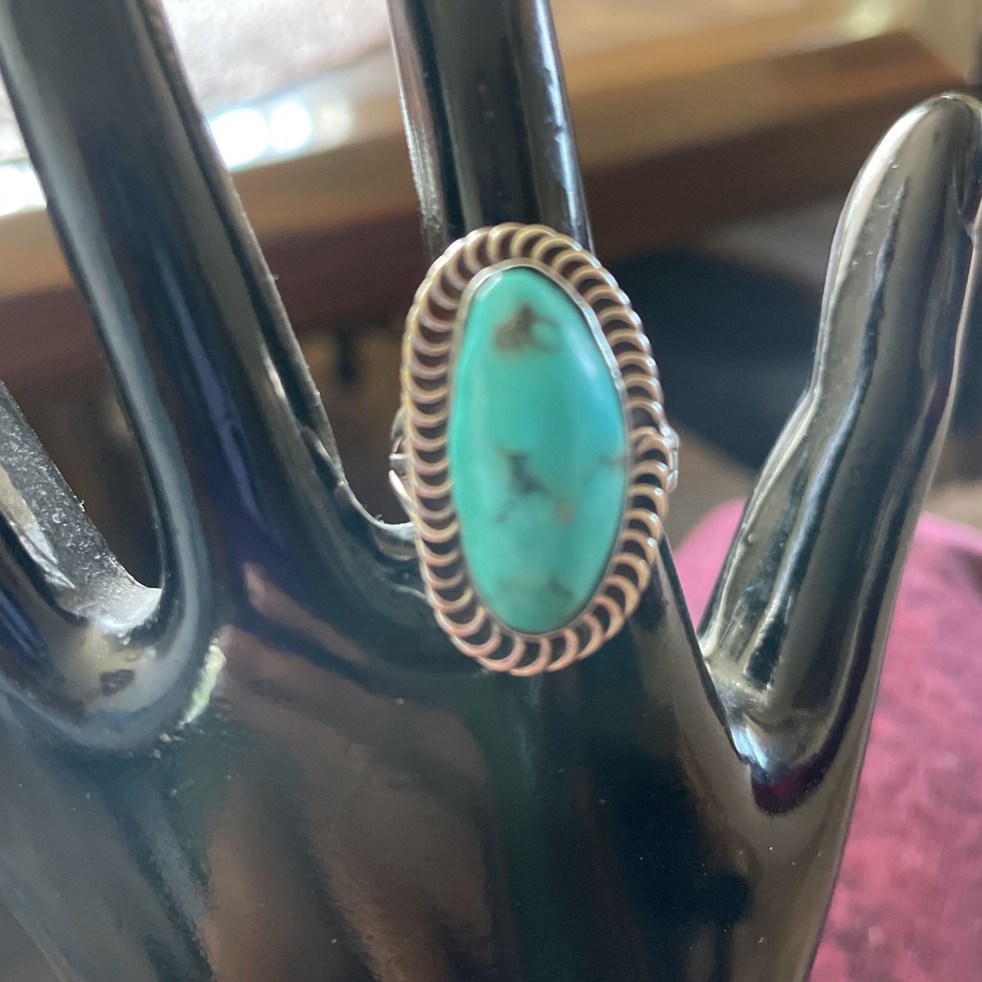 Sterling Silver Ring With Turquoise 