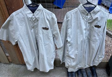 Stryker logo khaki shirts lot of two