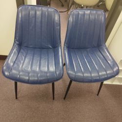 2 New Blue Accent Chairs