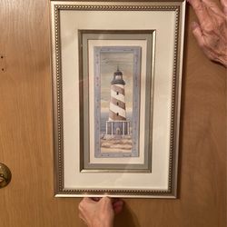 Beautiful, Framed Lighthouse Illustration