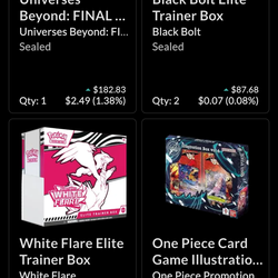 opnepiece pokemon and magic the gathering  tcg sealed lot