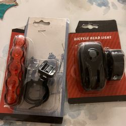 Bicycle tail lights or the front light safeties first