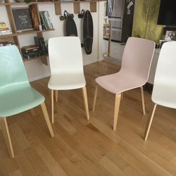 4 Anthropologie Wooden Chairs