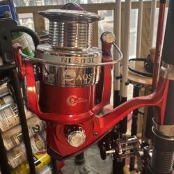 Brand New 30-50#, 8ft Spinning Rod With Pre-Owned 6000 Series Reel