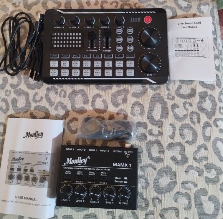 Audio interface & Audio Mixer Both For $40