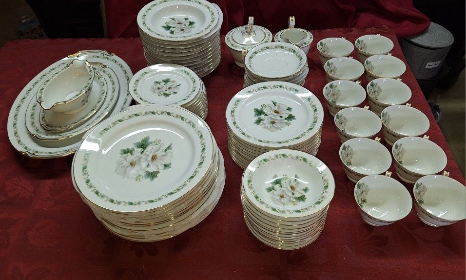 Vintage Noritake N2432 Toki Kashi Gardenia 90 Pc Dinnerware Dish