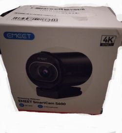 EMEET S600 4K Webcam for Streaming - Sony 1/2.55'' Sensor, PDAF Autofocus, 1080P@60FPS, 2 Noise Reduction Mics, Built-in Privacy Cover, 73° FOV, Strea