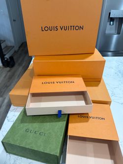 Louis Vuitton and Gucci Empty Gift Boxes Set
