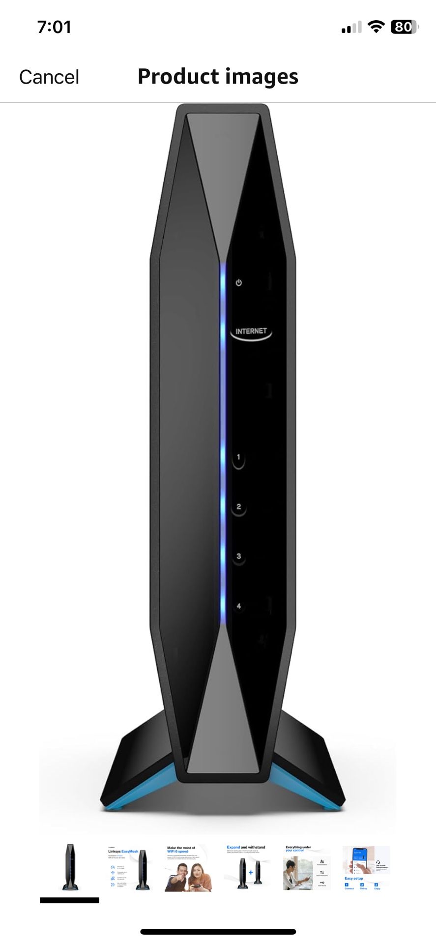 Linksys AX1800 Wi-Fi 6 Router
