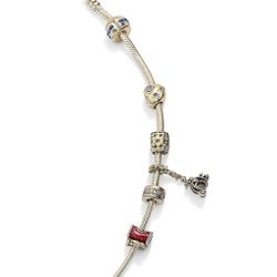 ✨ Authentic Pandora Cinderella Bracelet & Charm Set - 7” ✨