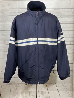 Vintage 90’s Abercrombie & Fit Navy Zip Up Collared Parka Men’s Size Large 