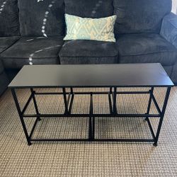 Black Shelf Organizer Dresser Storage 