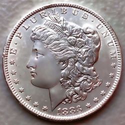 1883-O AU/UNC MORGAN SILVER DOLLAR 90% $1 COIN US #W701