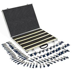 STARK USA Router Bit Set 80 Piece Tungsten Carbide 1/2 inch Shank Set Tool Carbon Steel Woodworking