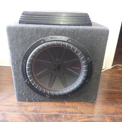 Subwoofer In The Box And Amplifier The Complete System Everything Works Perfectly No Problems At All Subwoofer And Amplifier With Box