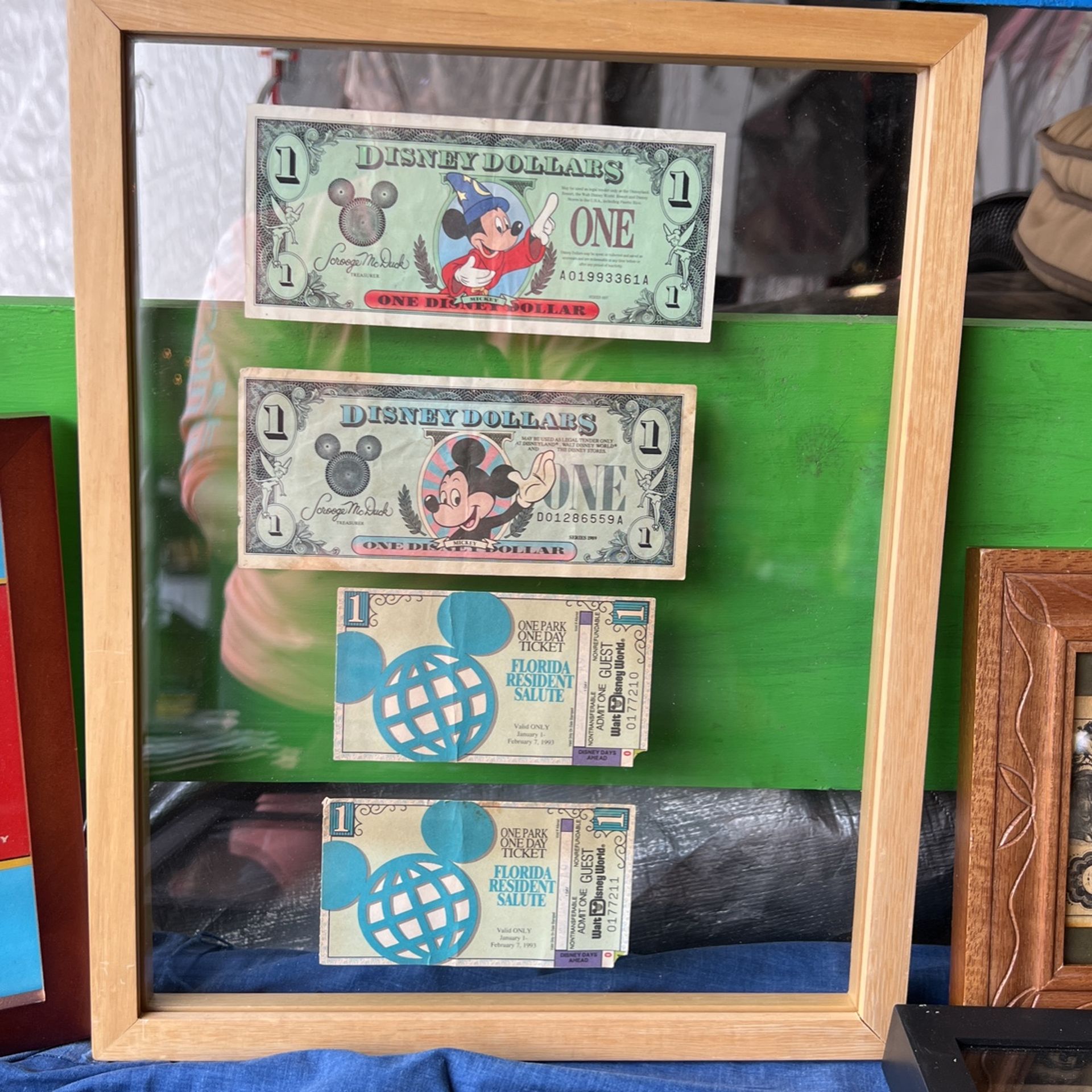 Disney money & Tickets