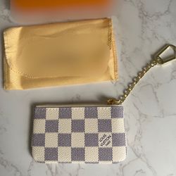 Designer Checked Keychain