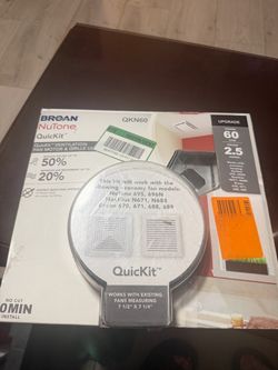 NEW Broan NuTone QuicKit 60 CFM Bathroom Exhaust Fan Upgrade 2.5 Sone..