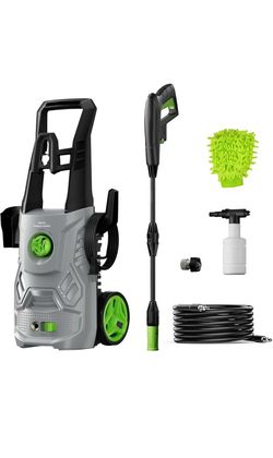 Pressure Washer, Power Washers with Foam Cannon for Fences/Patios/Decks/Patios and Cars Powerwasher