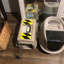 cage and litter box
