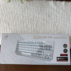 ASUS ROG Strix Scope NX TKL Wired Mechanical RGB Gaming Keyboard Moonlight White