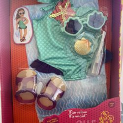 Our Generation Marvelous Mermaid Swinsuit outfit for 18” Doll