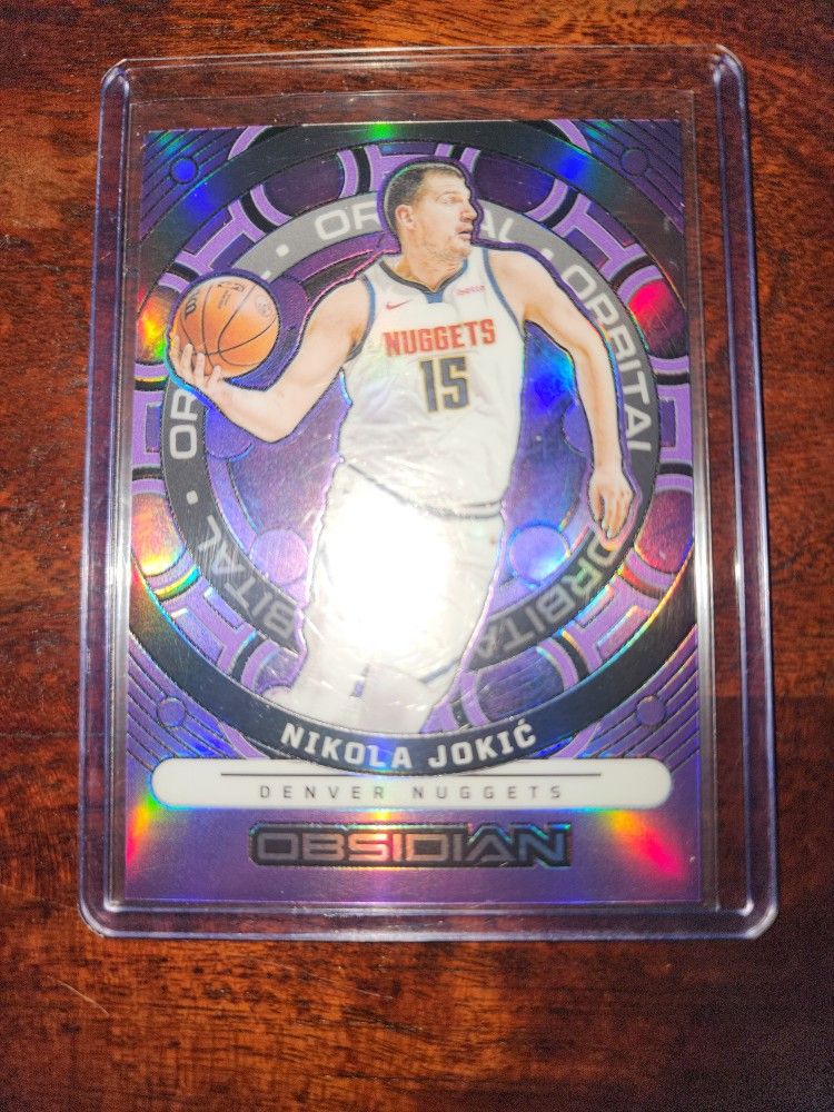 Nikola Jokic Purple Obsidian Orbital Card /49