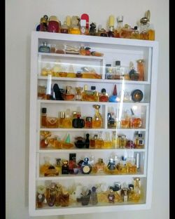 Beautiful Display Case With 140 Perfumes