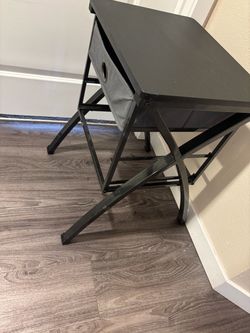 Black side table