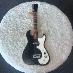 1963 Silvertone 1488 Black Sparkle Electric Guitar