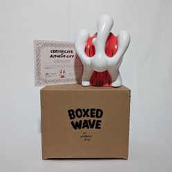 Aaron Kai Boxed Wave Red Vinyl Figure 3D Retro Limited Edition Art Toy Brand New