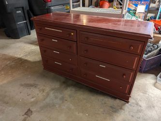 FREE Wide Wood Dresser with 8 Drawers