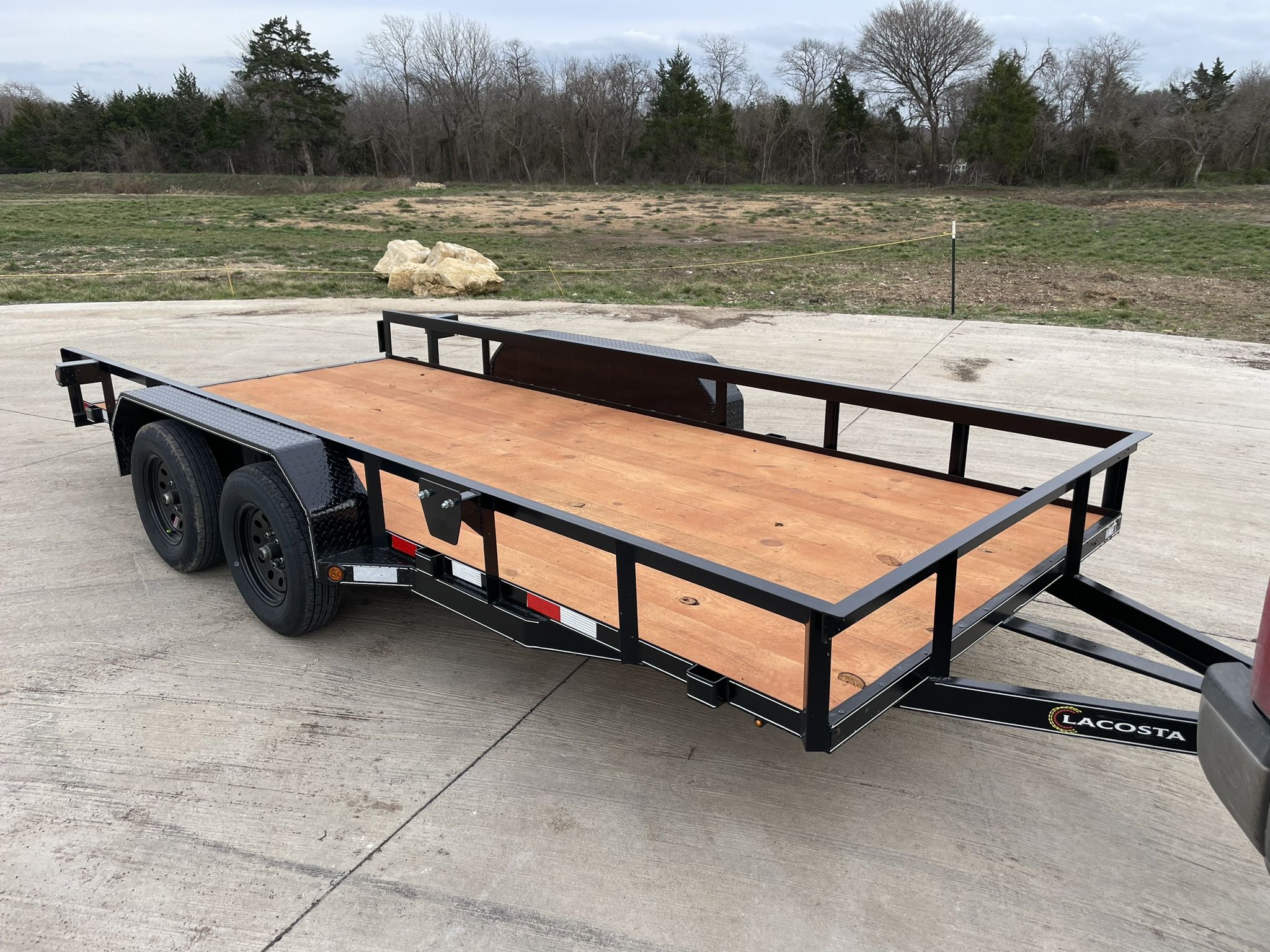 16 Foot Utility Trailer Flatbed Two Axle