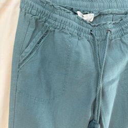 Ladies Jolt Sz 1/25 Linen Trousers- Sage Green