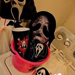 Ghost Face Scream Bucket Basket