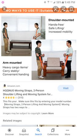 brand new moving straps (work smarter not harder)