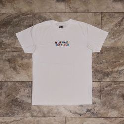 Billionaire Boys Club Multi Color Embroidered Logo Tee White Size Medium