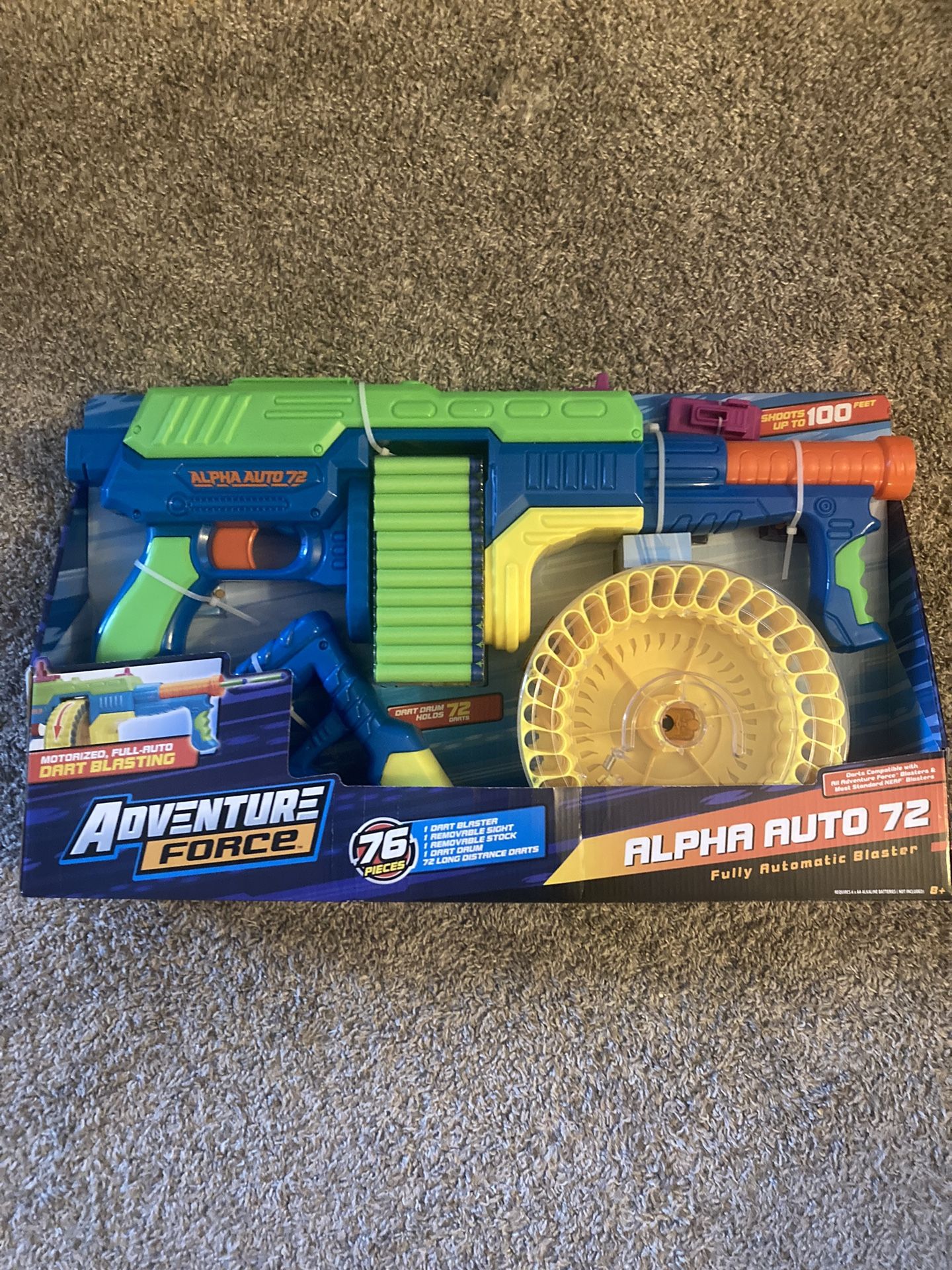Alpha Auto 72 Fully Automatic Nerf Gun.