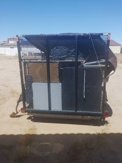 Utility Trailer with Mesh Sides