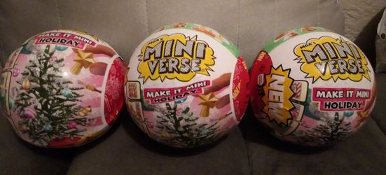 MGA'S Mini Verse Make It Mini Holiday 2024: 3 Different Designs NEW