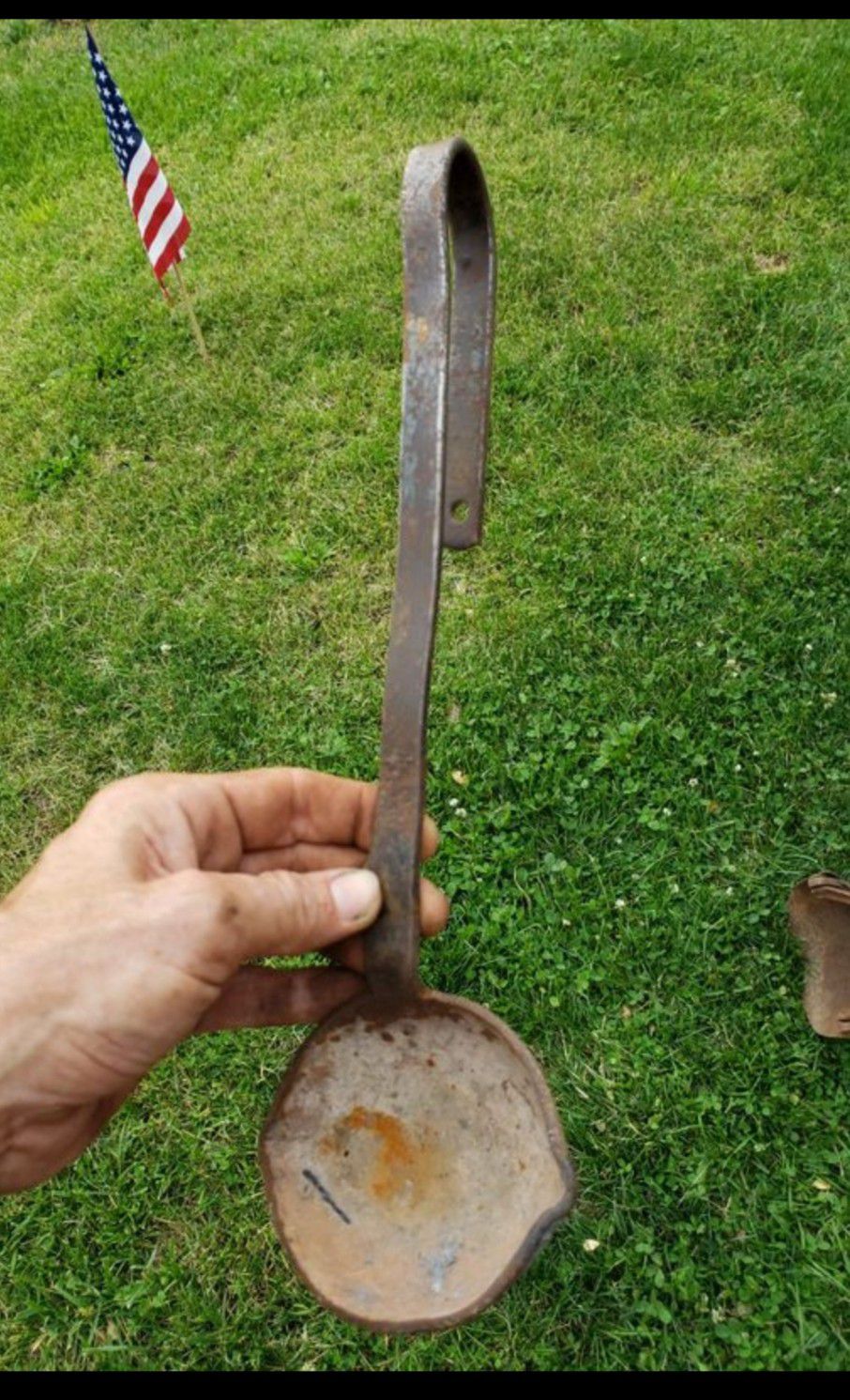 Antique smelting ladle