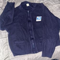 USPS POSTAL WORKER CARDIGAN L